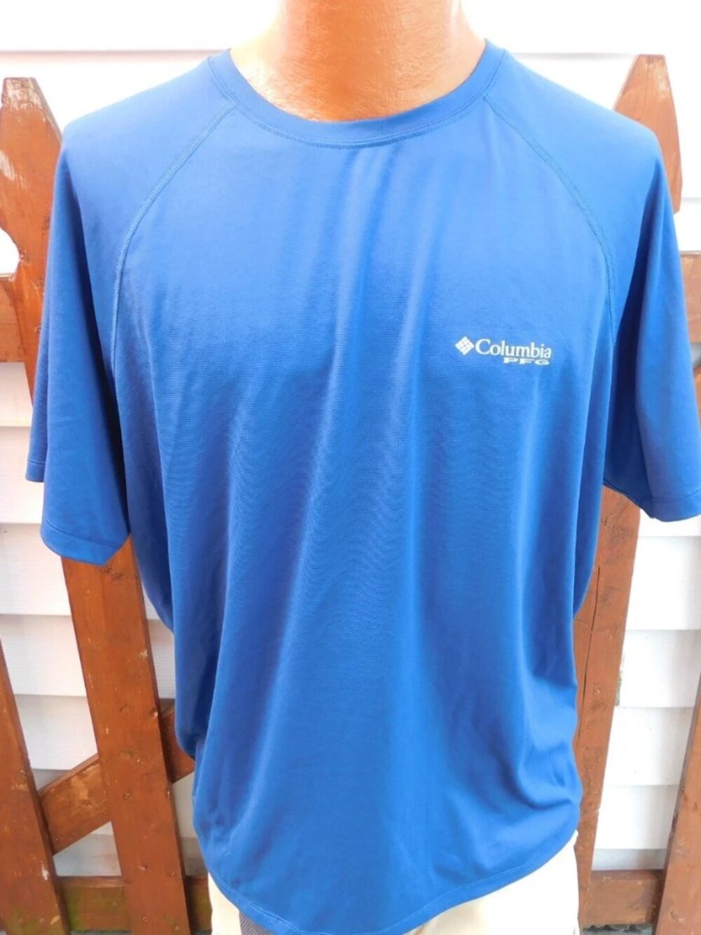 COLUMBIA PFG Short Sleeve Mens Athletic Shirt Large ATHLETIC